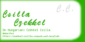 csilla czekkel business card